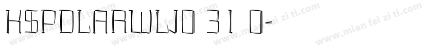 KSPDLARWLJ0 31 0字体转换